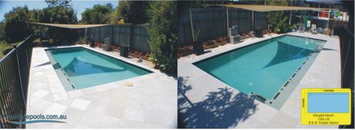 Margate Beach Fenced Pool Build With Shaded Covering