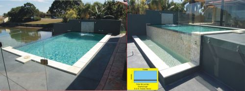 Scarborough Raised Pool With Waterfall Wall Feature