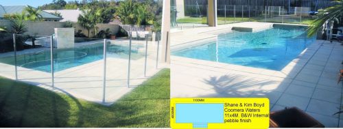 Coomera Waters T Shaped Pool With Glass Wall Barrier