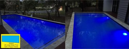 Wilston Outdoor Lighted Pool Build